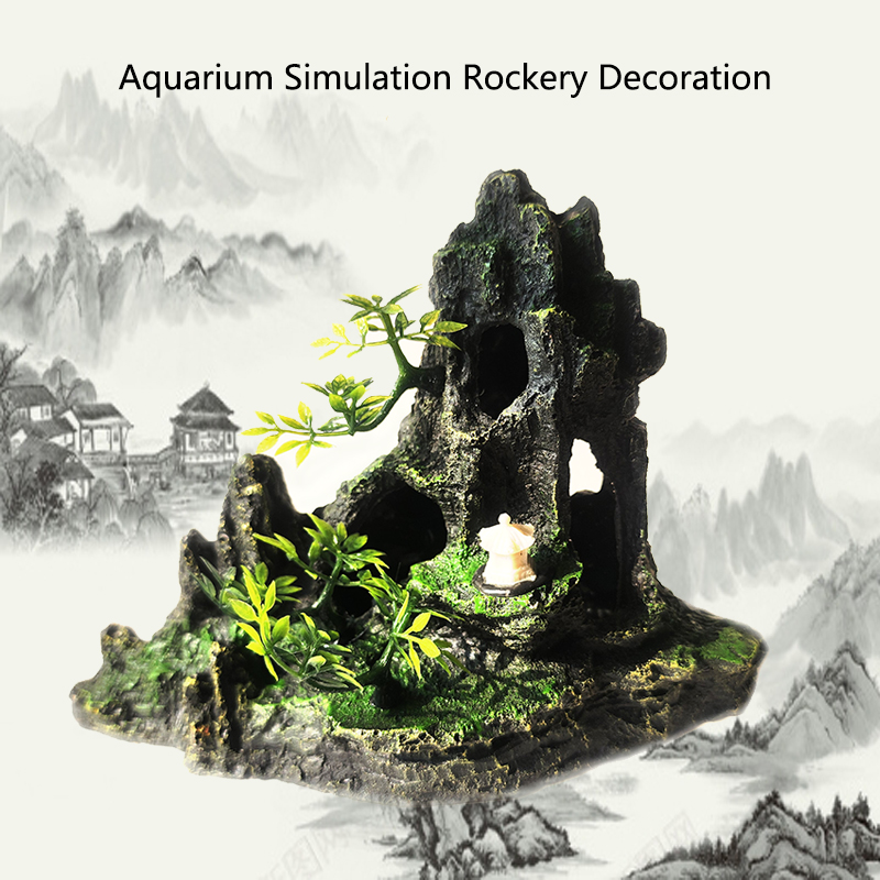Resin Aquarium Rockery Mountai - Aquarium Driftwood 评论和价格