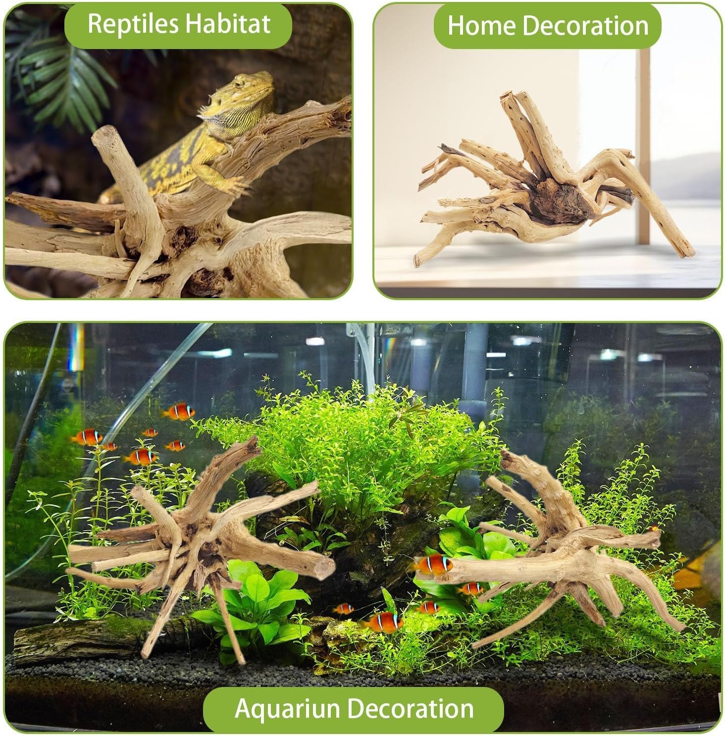 1PC  20-25CM Natural Driftwood - Aquarium Driftwood 评论和价格