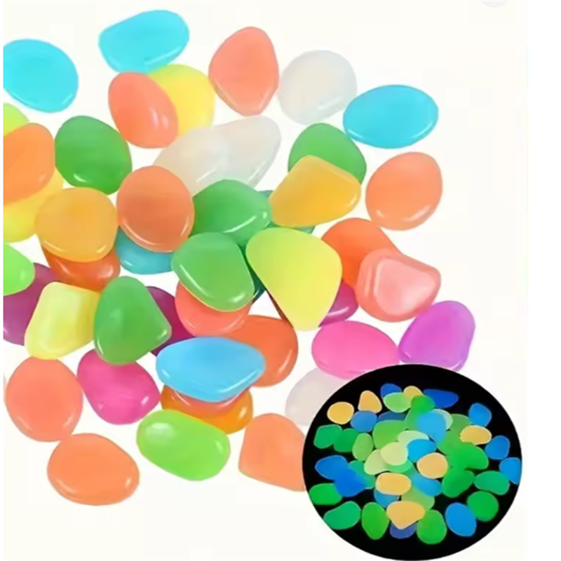 200pcs 1cm glow in dark pebble - Plant Aquarium Pot 评论和价格