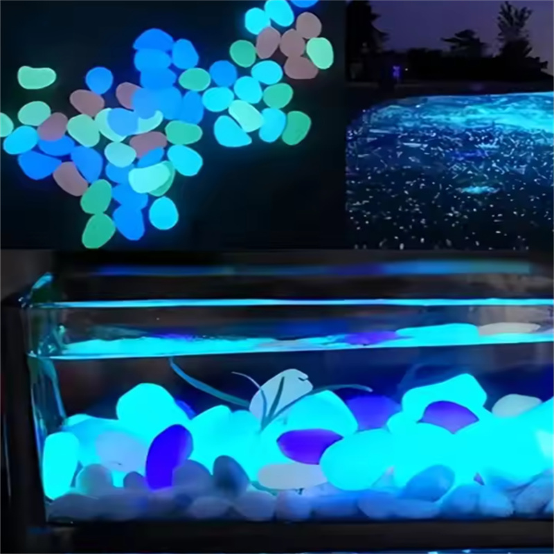 200pcs 1cm glow in dark pebble - Plant Aquarium Pot 评论和价格