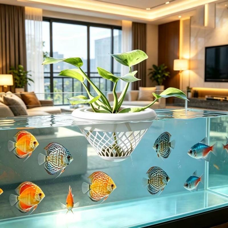 Hydroponic Floating Aquarium P - Plant Aquarium Pot 评论和价格