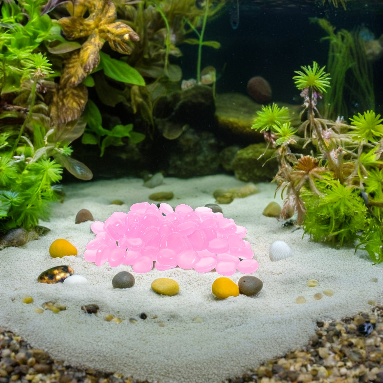 Glow-in-the-Dark Resin Rocks f - Plant Aquarium Pot 评论和价格