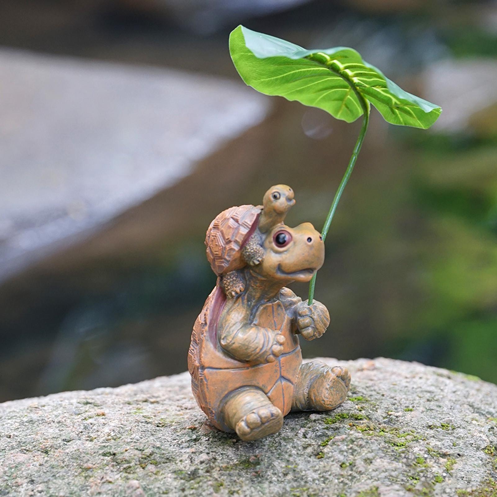 Turtle Figurine Fish Tank Deco - Plant Aquarium Pot 评论和价格
